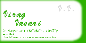 virag vasari business card